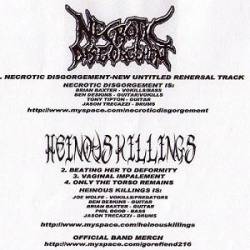 Heinous Killings : Necrotic Disgorgement - Heinous Killings